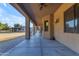 Covered patio overlooks a large backyard with plenty of space at 23323 S 199Th Pl, Queen Creek, AZ 85142