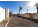 Backyard with gravel and a small patio area at 331 E Pierce St, Tempe, AZ 85288