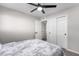 Bedroom with a queen size bed and ceiling fan at 331 E Pierce St, Tempe, AZ 85288