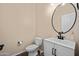 Clean bathroom with white vanity and modern fixtures at 5677 S 239Th Dr, Buckeye, AZ 85326