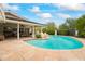 Relaxing kidney-shaped pool and spacious patio area at 5741 N 38Th Pl, Paradise Valley, AZ 85253