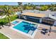 Large rectangular pool with a spa and plenty of surrounding patio space at 6302 E Hillcrest Blvd, Scottsdale, AZ 85251