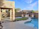 Inviting backyard oasis with pool, fire pit, and pergola at 10221 E Knowles Ave, Mesa, AZ 85209
