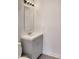 Clean bathroom with vanity, mirror, and tiled floor at 10221 E Knowles Ave, Mesa, AZ 85209
