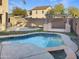Relaxing kidney-shaped pool with patio and pergola at 10221 E Knowles Ave, Mesa, AZ 85209
