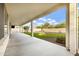 Covered patio with a view of the backyard and surrounding landscape at 2203 N 166Th Dr, Goodyear, AZ 85395