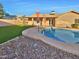 Inviting backyard with a sparkling pool and patio at 5221 W Sandra Ter, Glendale, AZ 85306