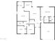 Single story floor plan with 3 bedrooms and 2 baths at 5221 W Sandra Ter, Glendale, AZ 85306