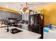 Kitchen with gray cabinets and white countertops at 6828 W Pierce St # 126, Phoenix, AZ 85043
