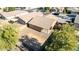 Aerial view of house and backyard, showing a large lot at 7468 S Skylark S Ln, Buckeye, AZ 85326