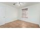 Charming bedroom with ceiling fan and tile flooring at 905 E Weldon Ave, Phoenix, AZ 85014