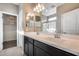 Modern bathroom with double vanity and walk-in shower at 1255 N Arizona Ave # 1276, Chandler, AZ 85225
