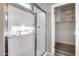 Clean bathroom with a walk-in shower and linen closet at 1255 N Arizona Ave # 1276, Chandler, AZ 85225