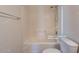 Clean bathroom with a shower/tub combo and toilet at 15818 N 25Th St # 115, Phoenix, AZ 85032