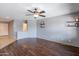 Spacious living room with wood floors at 8157 W Gibson Ln, Phoenix, AZ 85043