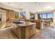 Gourmet kitchen with island, custom cabinetry, and expansive views at 10040 E Happy Valley Rd # 2046, Scottsdale, AZ 85255