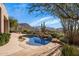 Peaceful pool and patio with stunning mountain views at 10040 E Happy Valley Rd # 2046, Scottsdale, AZ 85255