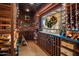 Extensive wine cellar with custom racking and stained glass at 10040 E Happy Valley Rd # 2046, Scottsdale, AZ 85255