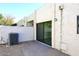 Private patio with brick pavers and gravel landscaping at 1831 N 77Th St, Scottsdale, AZ 85257