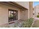 Private patio with sliding glass door at 1920 W Lindner Ave # 147, Mesa, AZ 85202