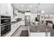 Spacious kitchen with stainless steel appliances and ample counter space at 26653 W Firehawk Dr, Buckeye, AZ 85396