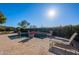 Relaxing pool area with patio and lounge chairs at 5681 E Canyon Ridge North Dr, Cave Creek, AZ 85331
