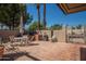 Outdoor BBQ area with seating and a shaded patio at 7000 N Via Camello Del Sur -- # 37, Scottsdale, AZ 85258