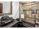 Bathroom with walk-in shower and granite vanity at 10040 E Happy Valley Rd # 512, Scottsdale, AZ 85255