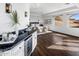 Main bedroom with wet bar, walk-in closet, and stunning views at 10040 E Happy Valley Rd # 512, Scottsdale, AZ 85255