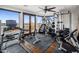 Home gym featuring state-of-the-art equipment and scenic views at 10040 E Happy Valley Rd # 512, Scottsdale, AZ 85255