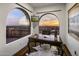 Home office with scenic views and custom wood desk at 10040 E Happy Valley Rd # 512, Scottsdale, AZ 85255