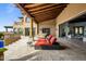 Relaxing patio with comfortable seating and access to the pool at 10040 E Happy Valley Rd # 512, Scottsdale, AZ 85255