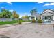 Landscaped backyard with pool and patio at 11438 N 70Th St, Scottsdale, AZ 85254