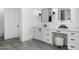 Modern bathroom with double vanity and ample storage at 11438 N 70Th St, Scottsdale, AZ 85254