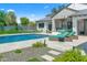 Refreshing pool with spacious patio and lounge chairs at 11438 N 70Th St, Scottsdale, AZ 85254