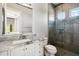 Modern bathroom with a large walk-in shower and marble vanity at 11885 N Sunset Vista Dr, Fountain Hills, AZ 85268