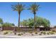 G Diamond Ranch community entrance with lush landscaping at 1340 E Kingman Pl, Casa Grande, AZ 85122