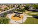 Aerial view of a neighborhood park and playground at 1340 E Kingman Pl, Casa Grande, AZ 85122
