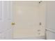 Clean bathroom with shower/tub and white tile at 14804 N 129Th Dr, El Mirage, AZ 85335