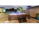 Enjoy this relaxing hot tub, complete with steps and patio at 18373 W Sells Dr, Goodyear, AZ 85395