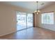 Dining area with sliding door leading to backyard at 2394 E Fiesta Dr, Casa Grande, AZ 85194