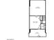 Lower level floor plan with Gathering room and garage at 4444 N 25Th St # 15, Phoenix, AZ 85016
