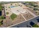 Bird's-eye view of a single-Gathering home with a pool and landscaped yard at 7802 W Artemisa Ave, Peoria, AZ 85383