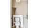 Small bathroom with white vanity and toilet at 8689 E Windrose Dr, Scottsdale, AZ 85260