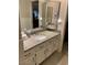 Bathroom with granite vanity and corner sink at 7950 E Keats Ave # 194, Mesa, AZ 85209
