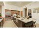 Modern kitchen with expansive island and high-end finishes at 10803 E La Junta Rd, Scottsdale, AZ 85255