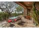 Spacious patio with seating area and mountain views at 10803 E La Junta Rd, Scottsdale, AZ 85255
