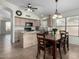 Kitchen boasts an island, ample cabinetry, and modern appliances at 3949 E Monona Dr, Phoenix, AZ 85050