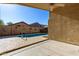Inviting kidney-shaped pool in backyard at 3949 E Monona Dr, Phoenix, AZ 85050