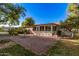 Spacious patio with brick pavers and a covered area at 575 Leisure World --, Mesa, AZ 85206